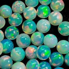 Natural Ethiopian opal 8mm round cabochon
